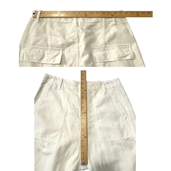 Nili Lotan Luna‎ Pants, Size 8,  Eggshell-white, Cotton And Linen-blend - Picture 12 of 14